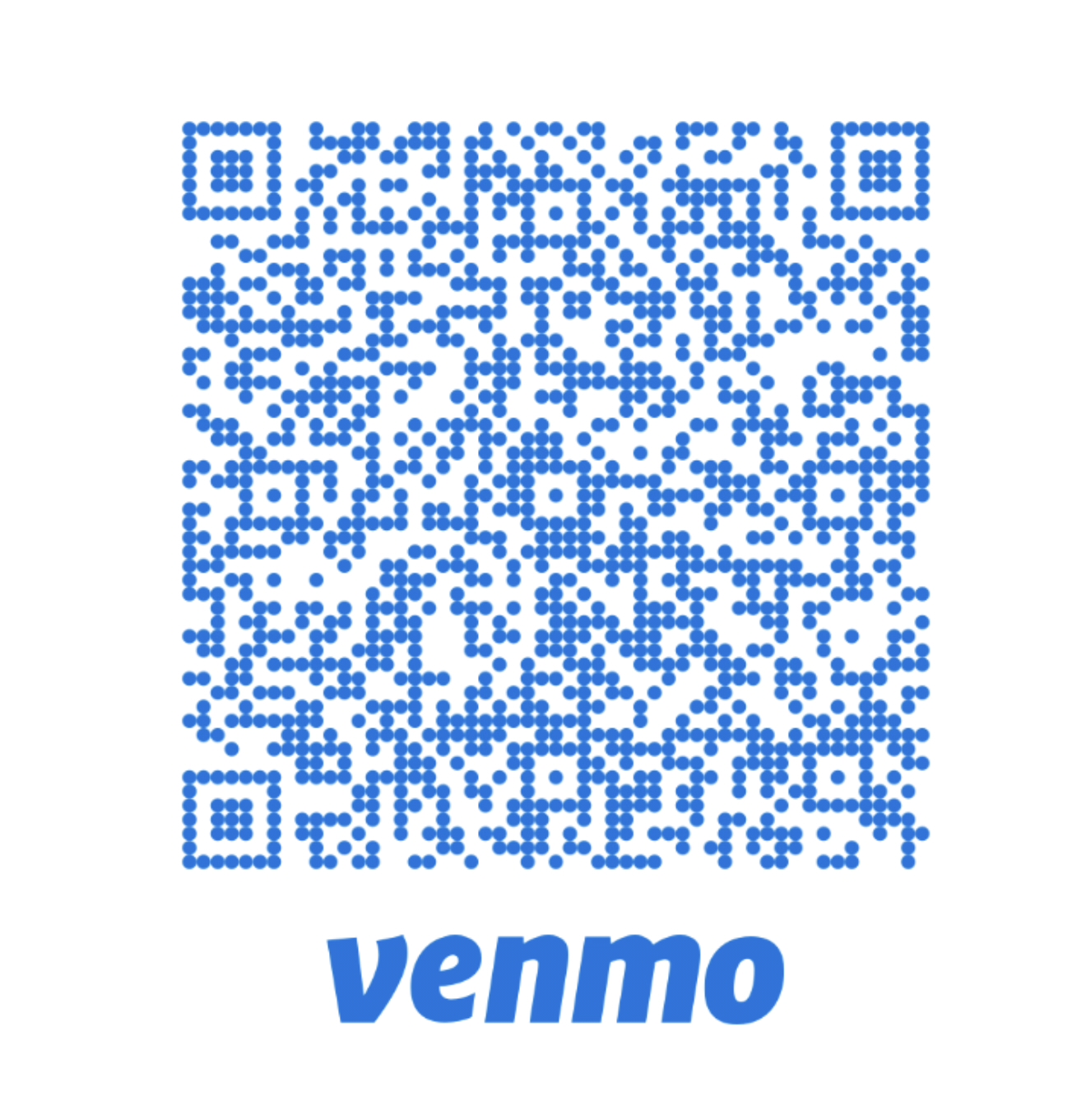 Pay us on Venmo — scan QR code